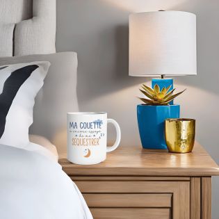 Mugen céramique humoristique :Ma couette a encore essayé de me séquestrer - 33 cl