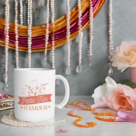 Mug en céramique Petite fille d'amour - 33 cl, Céramique - Imprimé en France