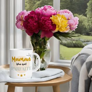 Mug en céramique Maman Plus Que Parfaite - 33 cl, Céramique - Imprimé en France