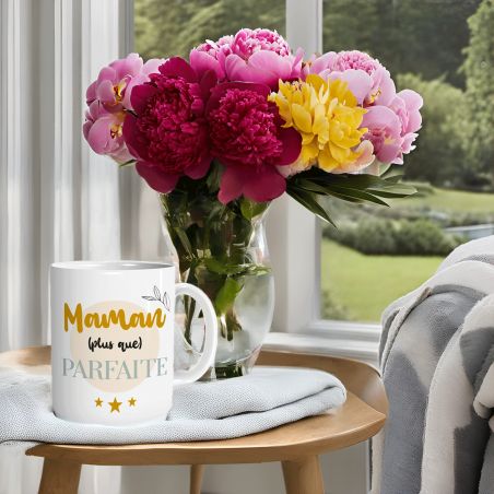 Mug en céramique Maman Plus Que Parfaite - 33 cl, Céramique - Imprimé en France