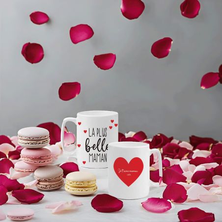 Mug personnalisé | La plus belle des mamans - 33 cl, Céramique - Imprimé en France