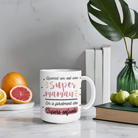 Mug humour Bonne humeur du matin - Ta gueule - Idée cadeau rigolo pour anniversaire - Tasse couple originale Noël 