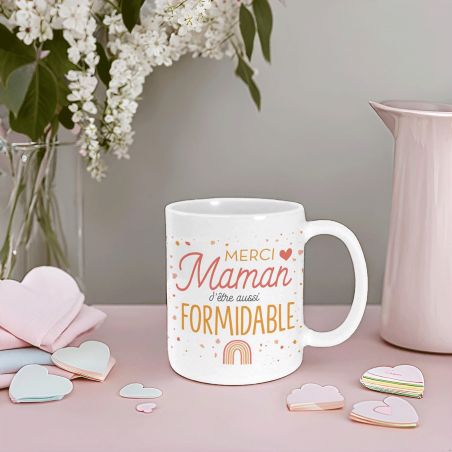 Mug en céramique Maman formidable- 33 cl, Céramique - Imprimé en France