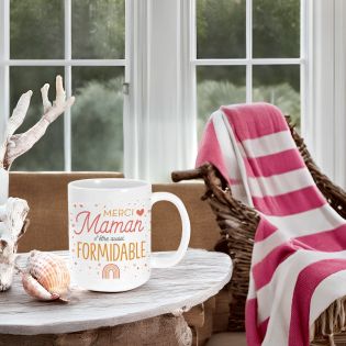 Mug humour Bonne humeur du matin - Ta gueule - Idée cadeau rigolo pour anniversaire - Tasse couple originale Noël 