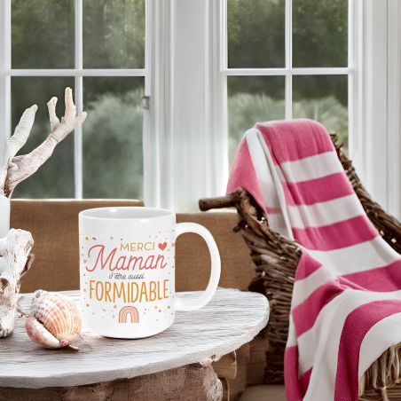Mug en céramique Maman formidable- 33 cl, Céramique - Imprimé en France