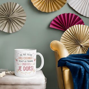 Mug humour Bonne humeur du matin - Ta gueule - Idée cadeau rigolo pour anniversaire - Tasse couple originale Noël 