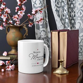 mugs et tasses à café : Mug personnalisable en céramique - ma petite mamie chérie - 33 cl, Céramique - Imprimé en France