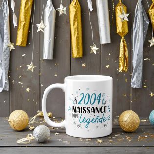Mug anniversaire 2004 - Naissance d'une légende - 33 cl, céramique - Imprimé en France
