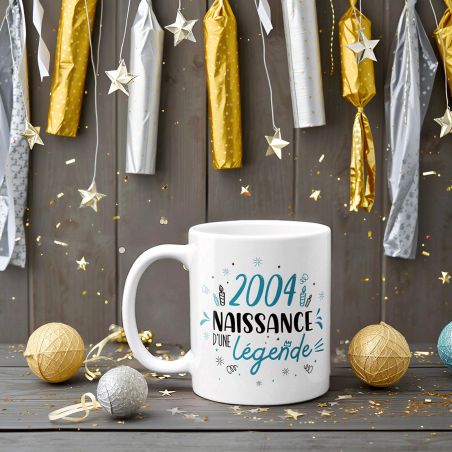 Mug anniversaire 2004 - Naissance d'une légende - 33 cl, céramique - Imprimé en France