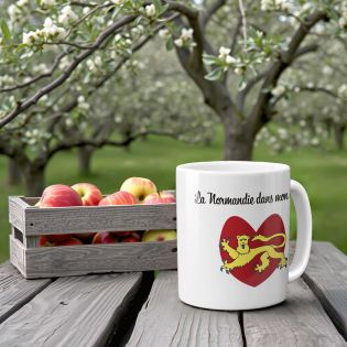 Mug en céramique blanc personnalisé avec Texte | Provençal de cœur