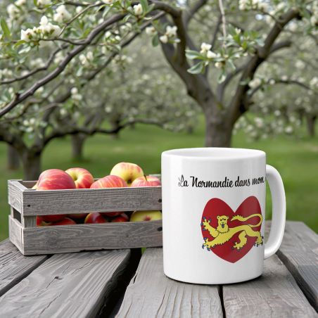 Mug en céramique blanc personnalisé avec Texte | Provençal de cœur