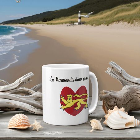 Mug en céramique blanc personnalisé avec Texte | Provençal de cœur