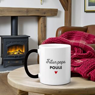 Customizable thermoreactive surprise magic mug with ultrasound photo · Pregnancy announcement gift