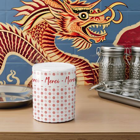 Tirelire pourboire - Tips - Motifs Chinois - Restaurant Chinois