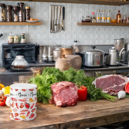 Tirelire pourboire - Tips - Carnivore - Restaurant Viandes, Steack house, boucherie