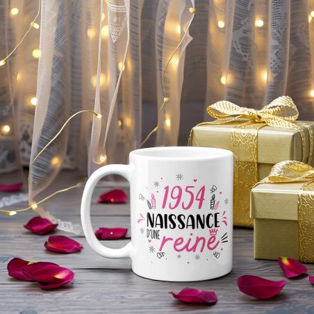 Mug anniversaire 1954 - Naissance d'une légende - 33 cl, céramique - Imprimé en France