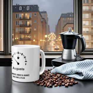 Mug personnalisé | Jauge - 33 cl, Céramique - Imprimé en France