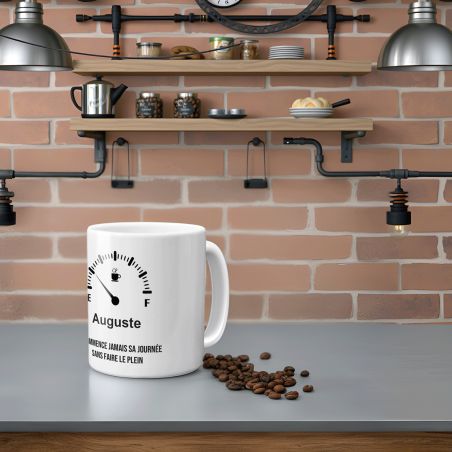Mug personnalisé | Jauge - 33 cl, Céramique - Imprimé en France