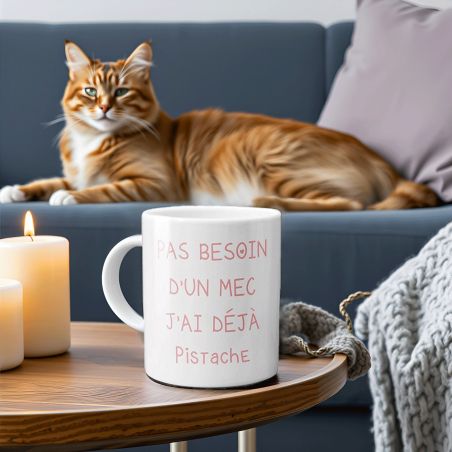 Tasse personnalisée pour célibataire et amoureux des animaux