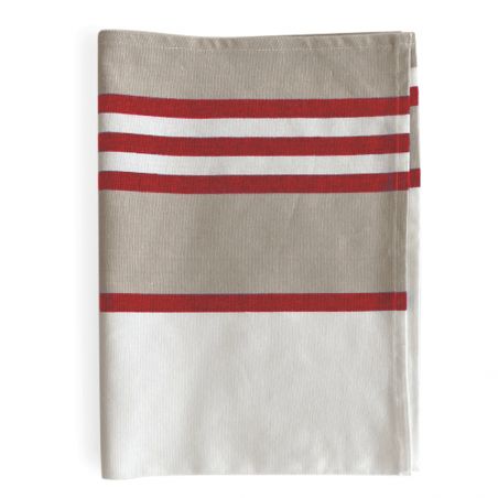 Torchon de cuisine | Rayures Rouges