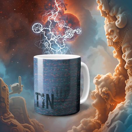 Mug bleu film d'horreur · Démon Alien Extraterrestre - 33 cl, Céramique - Imprimé en France