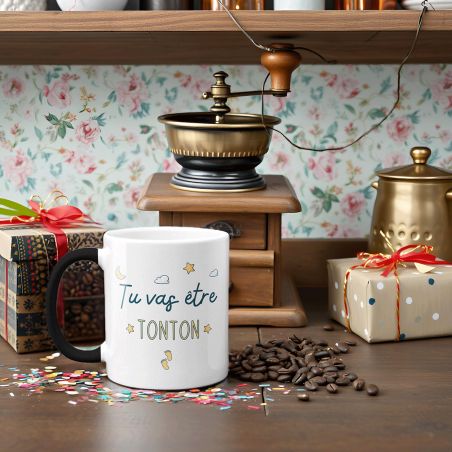 Mug Magique "tu vas être tonton" - 33 cl, céramique - Imprimé en France