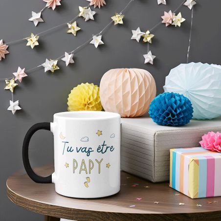 Mug Magique "tu vas être papy" - 33 cl, céramique - Imprimé en France