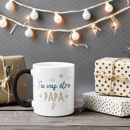 Mug Magique "tu vas être papa" - 33 cl, céramique - Imprimé en France