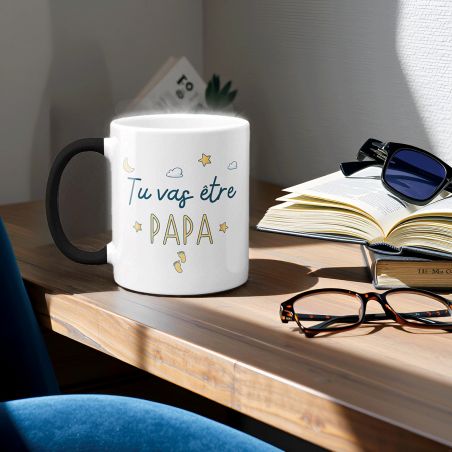Mug Magique "tu vas être papa" - 33 cl, céramique - Imprimé en France