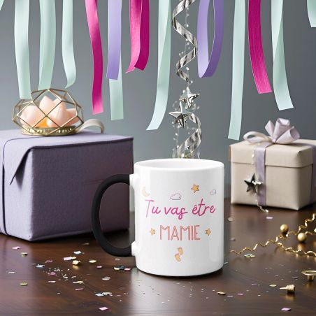 Mug Magique "tu vas être mamie" - 33 cl, céramique - Imprimé en France