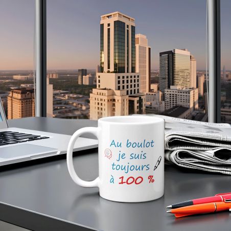 Mug humour Bonne humeur du matin - Ta gueule - Idée cadeau rigolo pour anniversaire - Tasse couple originale Noël 