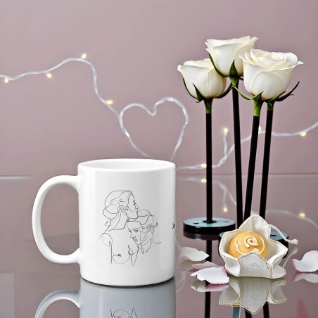 Mug en céramique Il n'y a que Toi qui rime avec Moi , Couple femmes- 33 cl, Céramique - Imprimé en France