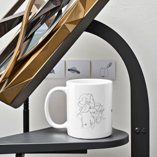 Mug en céramique Il n'y a que Toi qui rime avec Moi , Couple femmes- 33 cl, Céramique - Imprimé en France