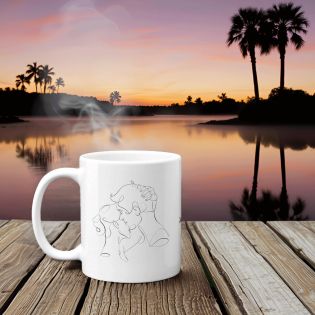 Mug en céramique Il n'y a que Toi qui rime avec Moi , Couple Hétéro - 33 cl, Céramique - Imprimé en France