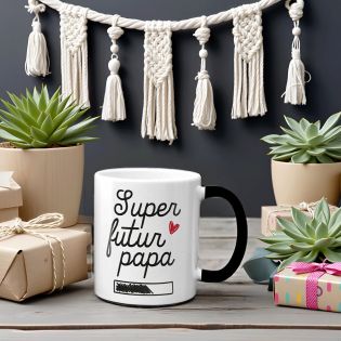 Tasse magique thermoréactive modèle Annonce Grossesse pour Futur Papa Personnalisée