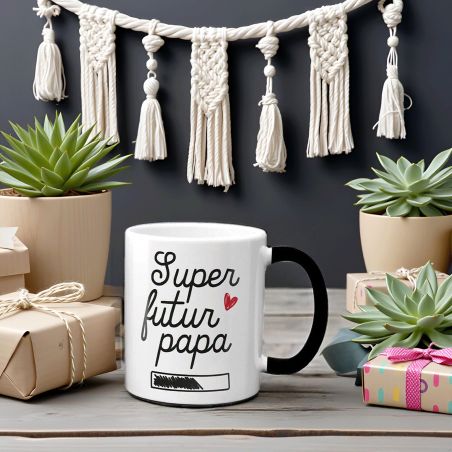 Tasse magique thermoréactive modèle Annonce Grossesse pour Futur Papa Personnalisée