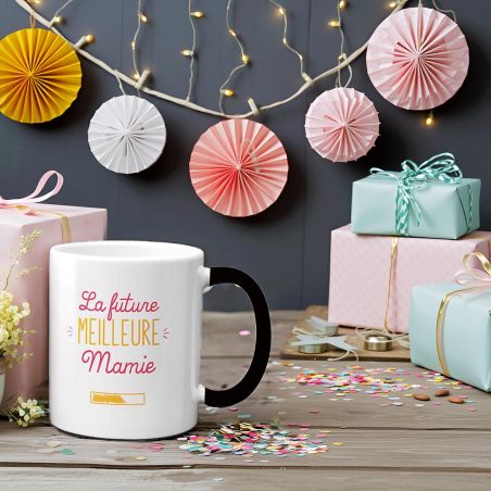 Mug magique personnalisé | Annonce Grossesse - Future Mamie - 33 cl, Céramique - Imprimé en France