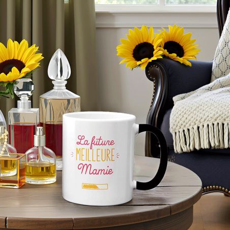 Mug magique personnalisé | Annonce Grossesse - Future Mamie - 33 cl, Céramique - Imprimé en France