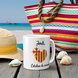 Mug en céramique blanc personnalisé avec Texte | Languedoc Roussillon - Occitanie - 33 cl, Céramique - Imprimé en France
