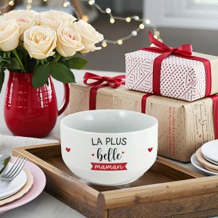 Bol personalisé à café modèle La plus belle des Mamans - Idée cadeau personnalisé pour sa Maman