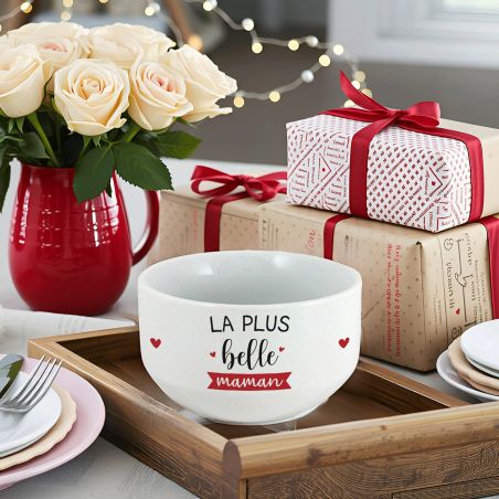 Bol personalisé à café modèle La plus belle des Mamans - Idée cadeau personnalisé pour sa Maman