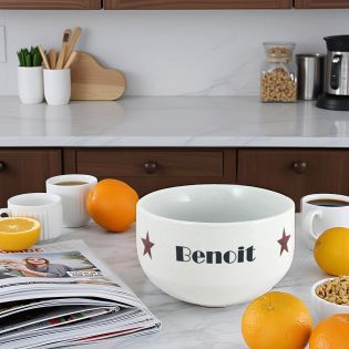 Bol à céréales petit déjeuner personnalisé avec prénom - Walk of Fame