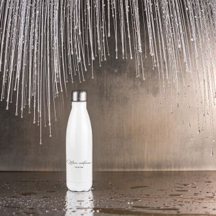 Bouteille isotherme personnalisable prénom - Inox, 50 cl - Modèle Mère-Veilleuse - Cadeau Personnalisé pour Maman