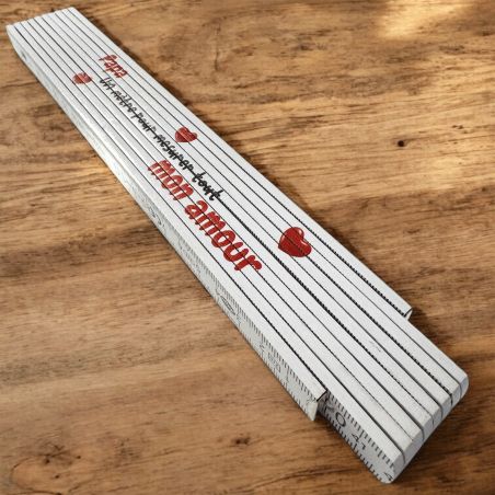 copy ofCustomizable 2 meter folding carpenter's measuring tape · Dad gift idea