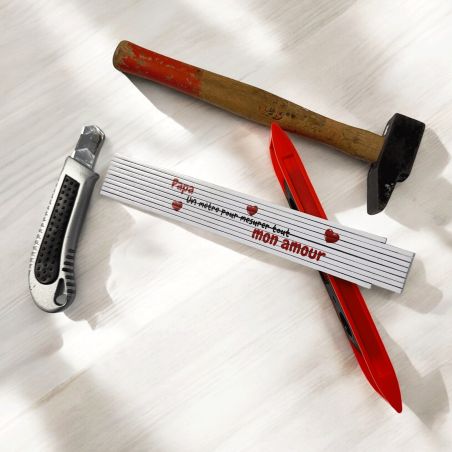 copy ofCustomizable 2 meter folding carpenter's measuring tape · Dad gift idea