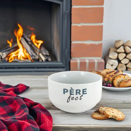 Bol petit déjeuner personnalisable · Père-fect · Cadeau anniversaire papa ou fête des pères
