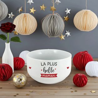 Bol personalisé à café modèle La plus belle des Mamans - Idée cadeau personnalisé pour sa Maman