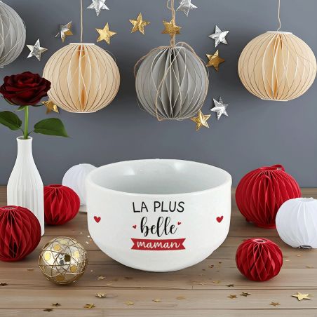 Bol personalisé à café modèle La plus belle des Mamans - Idée cadeau personnalisé pour sa Maman