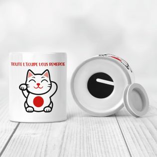 Tirelire pourboire - Tips - chat porte bonheur japonais