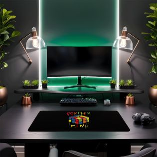 copy ofTapis de Souris Gamer XL – "SPACE INVADERS" – 26x38.5 cm, Tissu HD, Noir, Antidérapant et Ultra Fin – Tapis Souris Ergo
